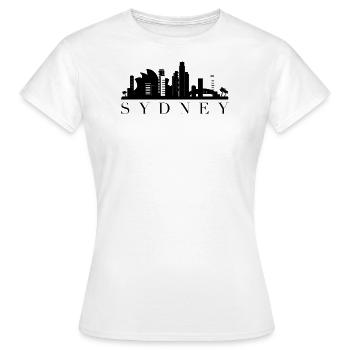 Sydney - T-shirt Femme - blanc - Devant - AI Model Female 172 dark (172cm)