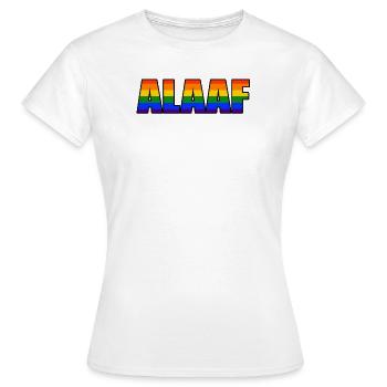 Chaque Jeck est différent! Moi aussi. Carnaval LGBTQ de Cologne - T-shirt Femme - blanc - Devant - AI Model Female 172 dark (172cm)