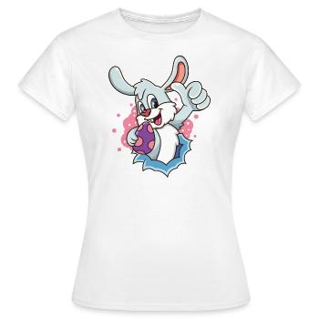 Osterhase - Frauen T-Shirt - Weiß - Vorne - AI Model Female 172 dark (172cm)