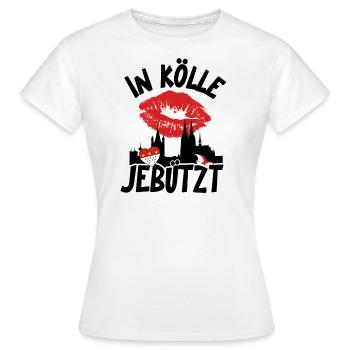 Karneval Kostüm Kölle Alaaf Herz Köln jebützt - Frauen T-Shirt - Weiß - Vorne - AI Model Female 172 dark (172cm)