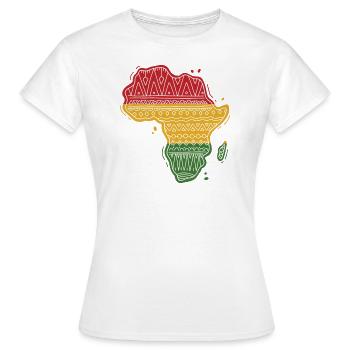 Afrika - Mali - Kontinent - Frauen T-Shirt - Weiß - Vorne - AI Model Female 172 dark (172cm)