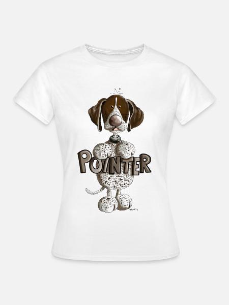 Knuffiger Deutsch Kurzhaar - Frauen T-Shirt - Weiß