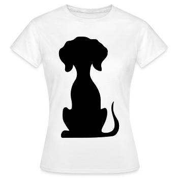 hund - Frauen T-Shirt - Weiß - Vorne - AI Model Female 172 dark (172cm)