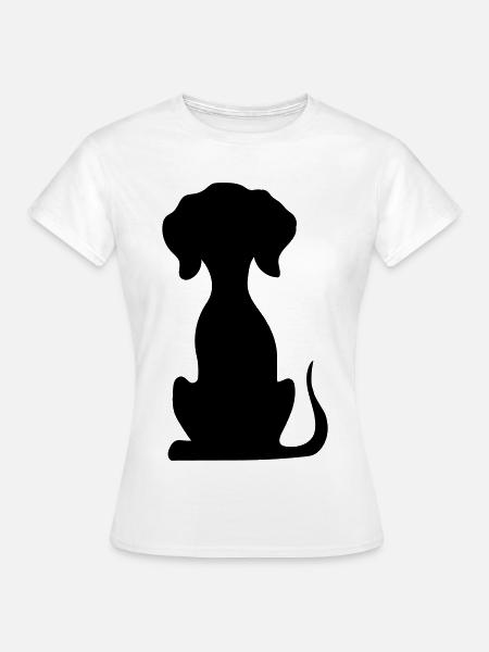 hund - Frauen T-Shirt - Weiß