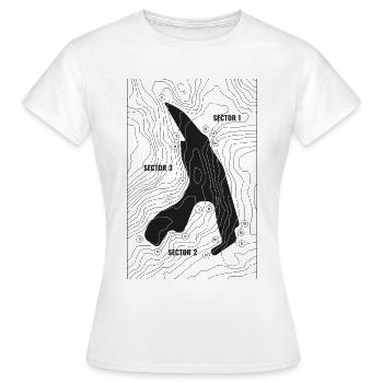 Belgian Race Track - Black Edition (vorne) - Frauen T-Shirt - Weiß - Vorne - AI Model Female 172 dark (172cm)