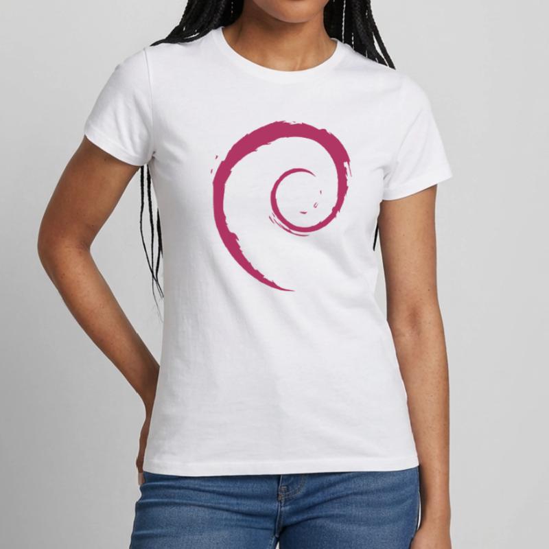 Système d’exploitation Linux Spiral PC Gift IT Idea T-shirt Femme