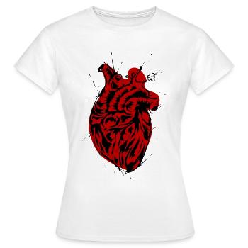 Anatomie cardiaque - T-shirt Femme - blanc - Devant - AI Model Female 172 dark (172cm)