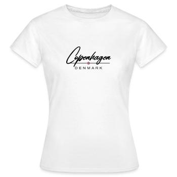Copenhague - T-shirt Femme - blanc - Devant - AI Model Female 172 dark (172cm)