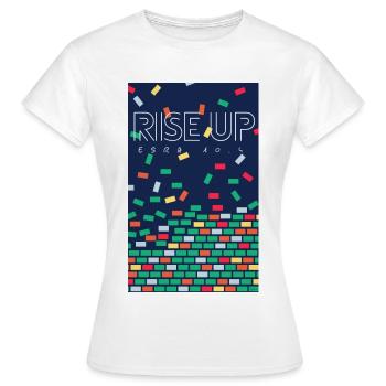 lève-toi - Esdras 10.4 - T-shirt Femme - blanc - Devant - AI Model Female 172 dark (172cm)
