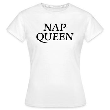 Nap Queen - Frauen T-Shirt - Weiß - Vorne - AI Model Female 172 dark (172cm)