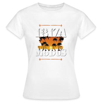 Ibiza Mode - T-shirt Femme - blanc - Devant - AI Model Female 172 dark (172cm)