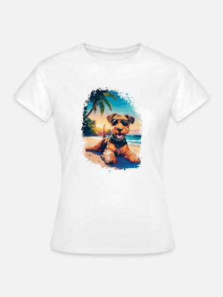 Airedale Terrier - Frauen T-Shirt - Weiß