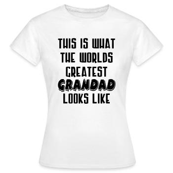 Le plus grand grand-papa - T-shirt Femme - blanc - Devant - AI Model Female 172 dark (172cm)