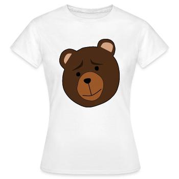ours en peluche - T-shirt Femme - blanc - Devant - AI Model Female 172 dark (172cm)