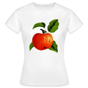 Apple Apple Veggie Fruit Fruits Tree Tree3 - Women's T-Shirt - white - Front - AI Model Female 172 dark (172cm)