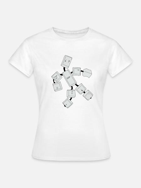 Computer Nerd - Frauen T-Shirt - Weiß