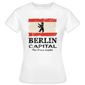 Berlin Vintage Flag - T-shirt Femme - blanc - Devant - AI Model Female 172 dark (172cm)