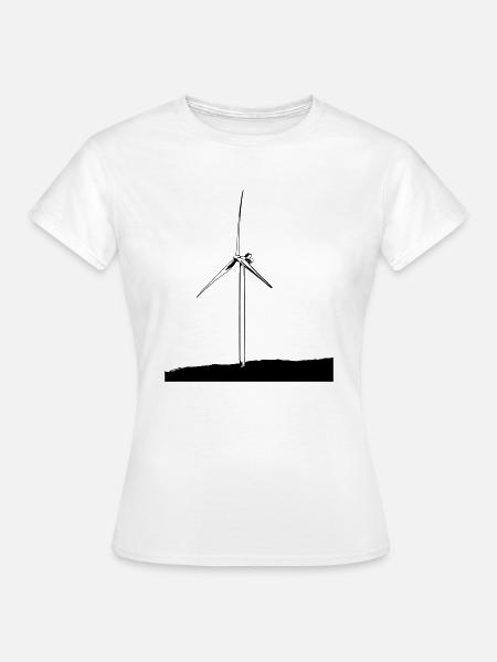 Windrad - Frauen T-Shirt - Weiß