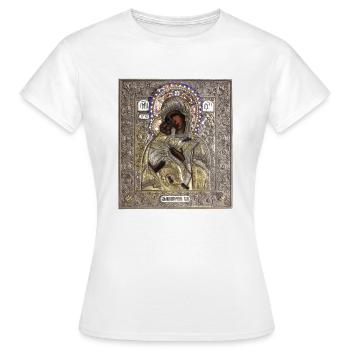 Icône. Icône orthodoxe - T-shirt Femme - blanc - Devant - AI Model Female 172 dark (172cm)