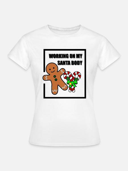 working santa body - Frauen T-Shirt - Weiß