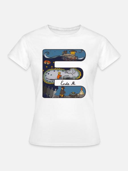 E für Michael Ende - Frauen T-Shirt - Weiß