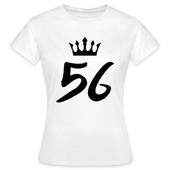 56 Couronne numérique - T-shirt Femme - blanc - Devant - AI Model Female 172 dark (172cm)
