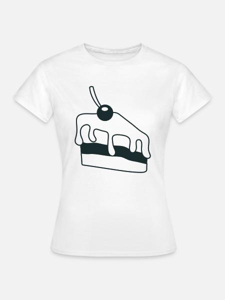 Kirschkuchen - Frauen T-Shirt - Weiß