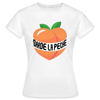 Garde la pêche - T-shirt Femme - blanc - Devant - AI Model Female 172 dark (172cm)