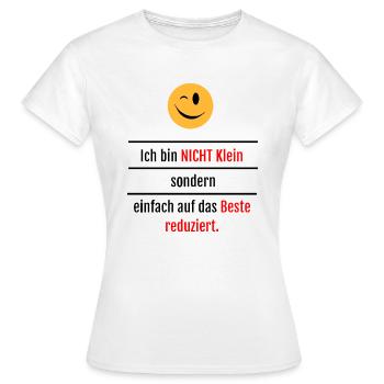 Größen Witz - Frauen T-Shirt - Weiß - Vorne - AI Model Female 172 dark (172cm)