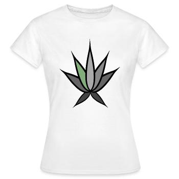 Cannaleafly - Frauen T-Shirt - Weiß - Vorne - AI Model Female 172 dark (172cm)