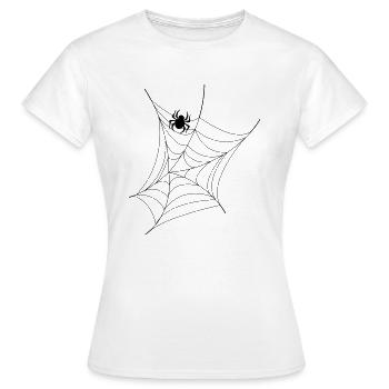 toile d’araignée - T-shirt Femme - blanc - Devant - AI Model Female 172 dark (172cm)