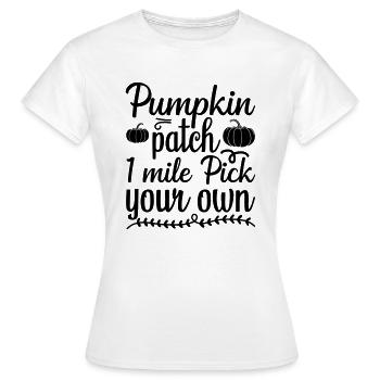 22 Patch de citrouille 1 mile Choisissez votre propre - T-shirt Femme - blanc - Devant - AI Model Female 172 dark (172cm)
