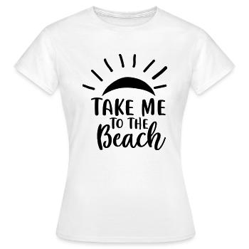 11 Emmène-moi à la plage - T-shirt Femme - blanc - Devant - AI Model Female 172 dark (172cm)