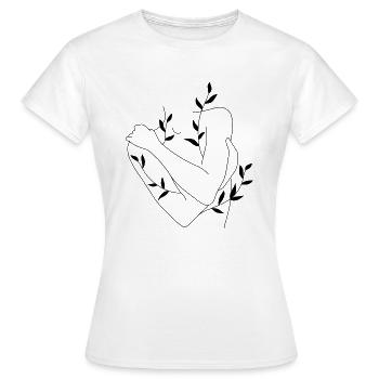 Corps en croissance - T-shirt Femme - blanc - Devant - AI Model Female 172 dark (172cm)