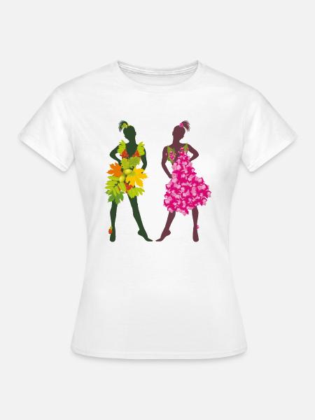 Sommer- und Herbstmädchen - Frauen T-Shirt - Weiß