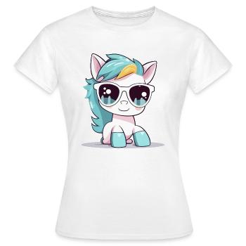 Tam die Stute - Frauen T-Shirt - Weiß - Vorne - AI Model Female 172 dark (172cm)