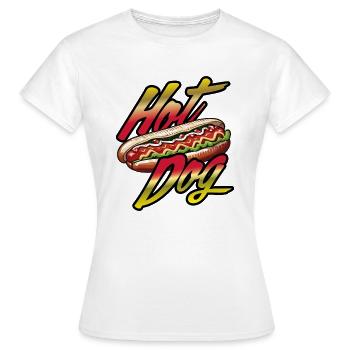 hot dog - Frauen T-Shirt - Weiß - Vorne - AI Model Female 172 dark (172cm)