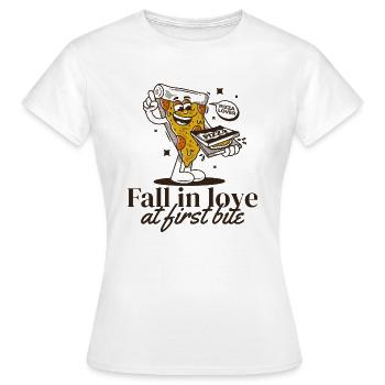 Pizza Comic - Frauen T-Shirt - Weiß - Vorne - AI Model Female 172 dark (172cm)