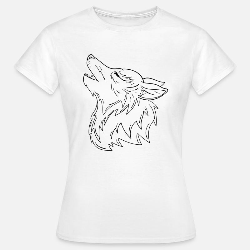 Wolf - Women's T-Shirt - white