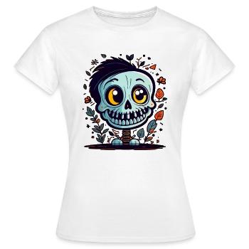 Squelette - T-shirt Femme - blanc - Devant - AI Model Female 172 dark (172cm)