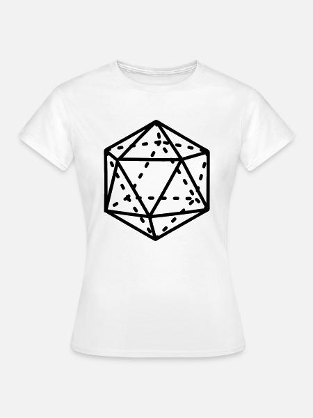 Ikosaeder Mathematik-Formular - Frauen T-Shirt - Weiß