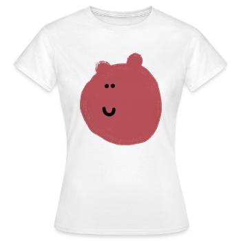 Miro (Roter Ball) - Frauen T-Shirt - Weiß - Vorne - AI Model Female 172 dark (172cm)