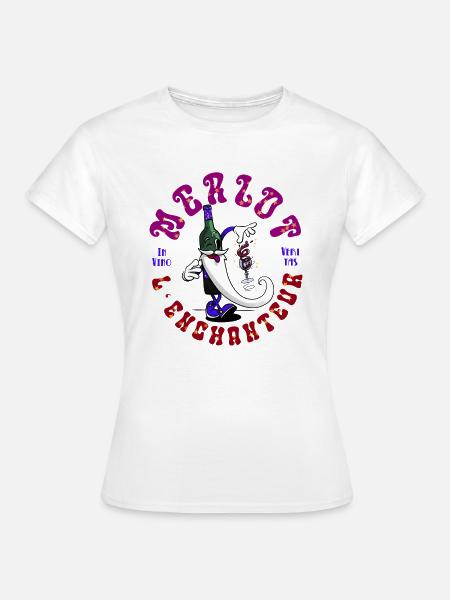 Merlot der Verzauberer - Frauen T-Shirt - Weiß
