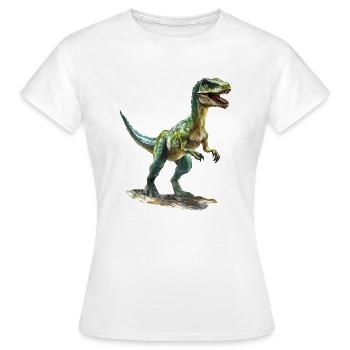 The extinction of the dinosaurs - Women's T-Shirt - white - Front - AI Model Female 172 dark (172cm)