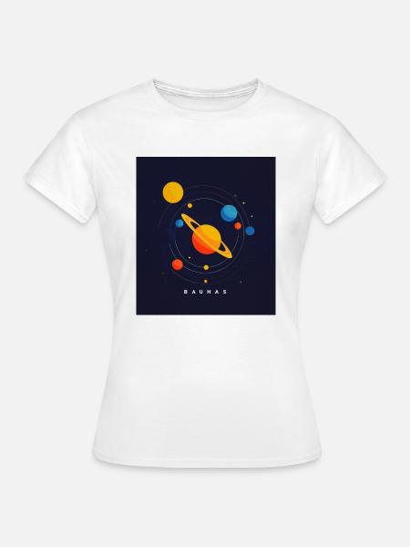 Bauhas Planetensystem - Frauen T-Shirt - Weiß
