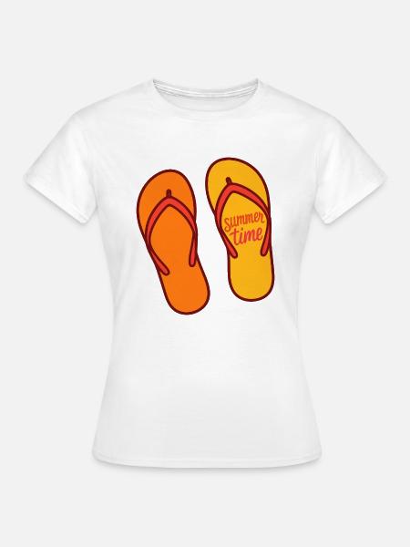Sommerzeit - Frauen T-Shirt - Weiß