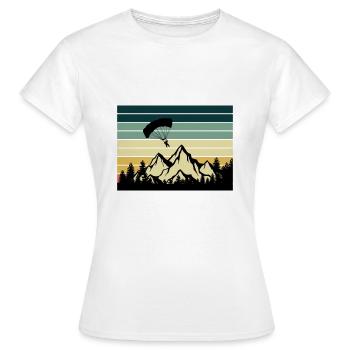 Paragliding - Frauen T-Shirt - Weiß - Vorne - AI Model Female 172 dark (172cm)