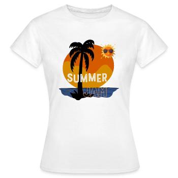 summer jam - Frauen T-Shirt - Weiß - Vorne - AI Model Female 172 dark (172cm)