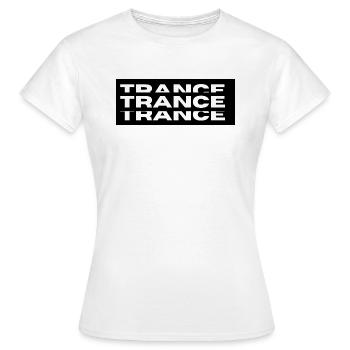 triple trance - Frauen T-Shirt - Weiß - Vorne - AI Model Female 172 dark (172cm)