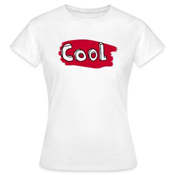 cool - Frauen T-Shirt - Weiß - Vorne - AI Model Female 172 dark (172cm)